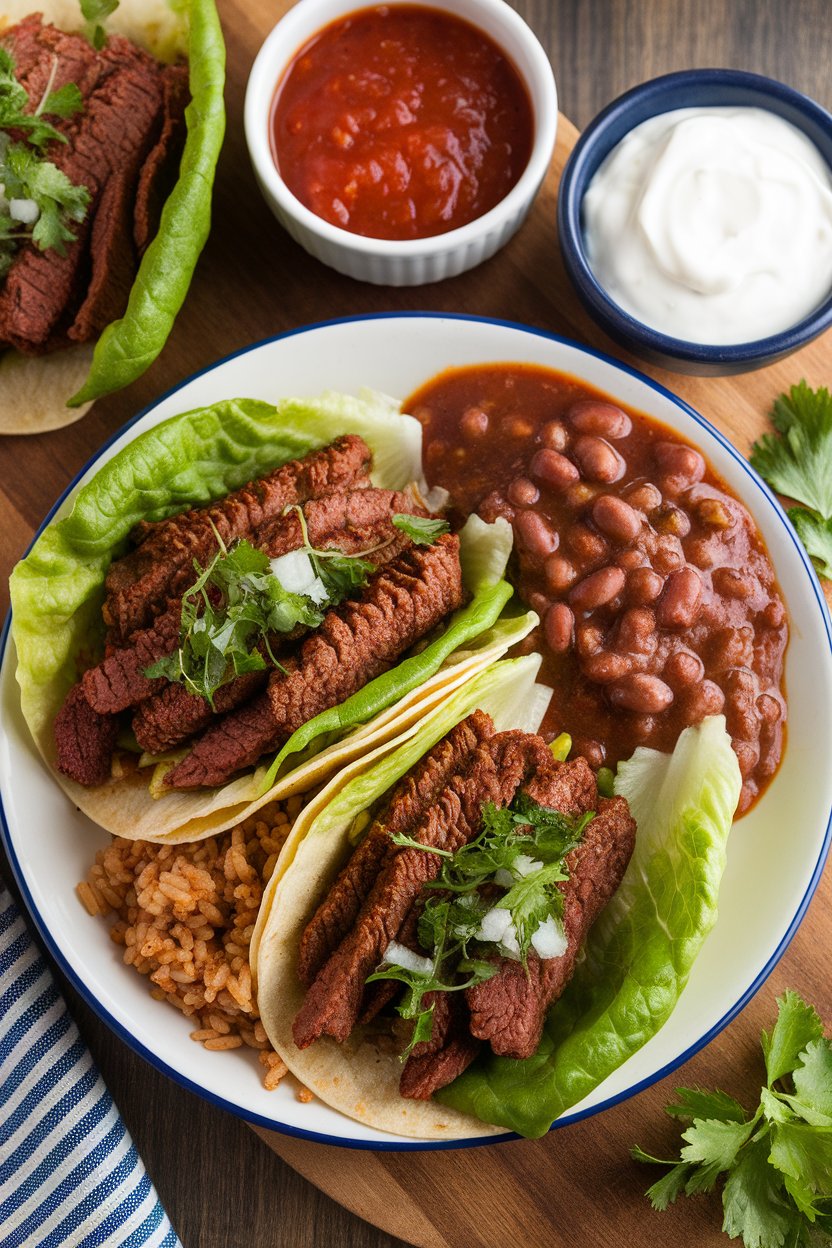 Experience the delicious kick of Spicy Beef Tacos with Lettuce Wraps, a flavorful dish that strikes the perfect balance between satisfying taste and healthy eating. This recipe features lean ground beef seasoned to perfection, delivered in crisp lettuce leaves for a low-carb, low-calorie option that’s high in protein and bursting with flavors.