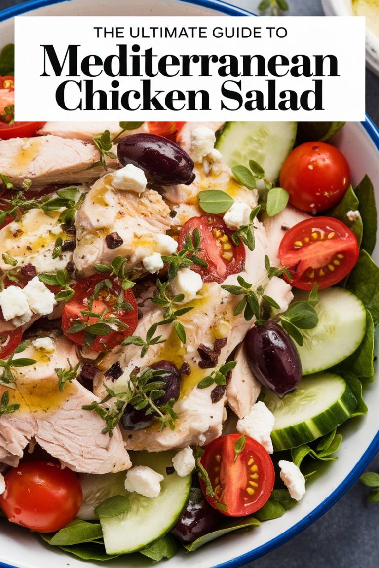 Unlock expert tips for assembling and dressing your salad for maximum flavor and visual appeal. With recommendations on ingredient combinations, serving suggestions, and presentation techniques, this ultimate guide to Mediterranean Chicken Salad will inspire you to create a dish that’s not only delicious but also a feast for the eyes!