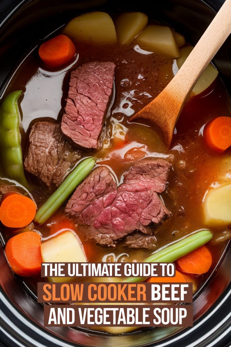 Unlock expert tips for getting the best results from your slow cooker. With advice on cooking times, ingredient selection, and perfect seasoning, this ultimate guide will help you create Slow Cooker Beef and Vegetable Soup that not only maximizes flavors but also keeps your meals healthy and satisfying!