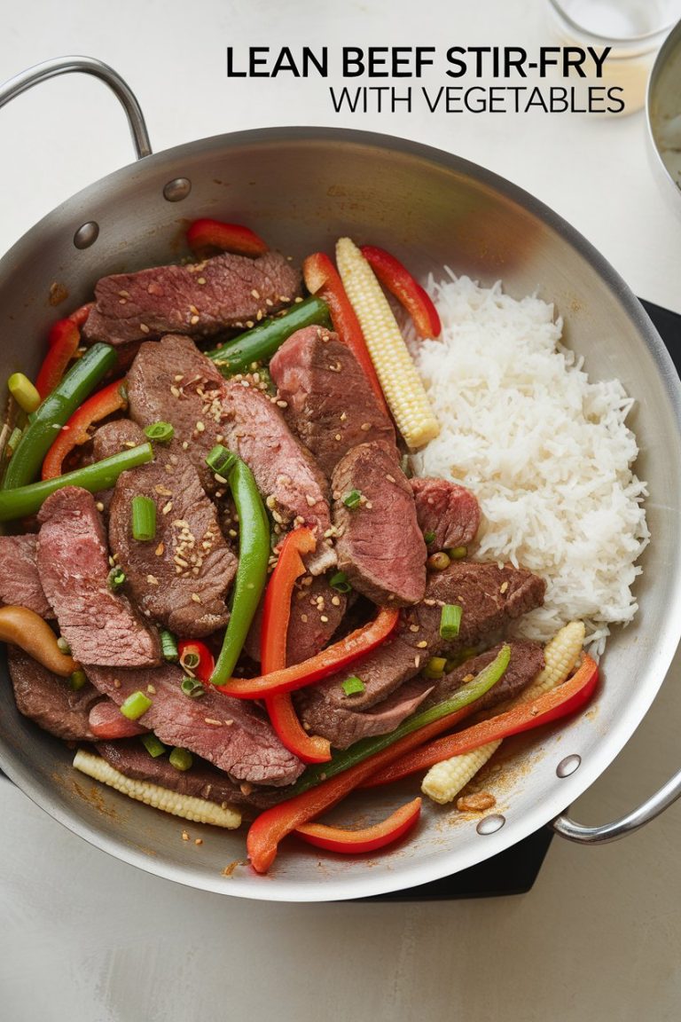Unlock expert tips for achieving the perfect balance of tender meat and crisp vegetables in your stir-fry. With advice on cooking methods, portion sizes, and serving suggestions, this recipe for Lean Beef Stir-Fry with Vegetables will help you create a delicious, protein-packed meal that fuels your day while keeping it healthy!