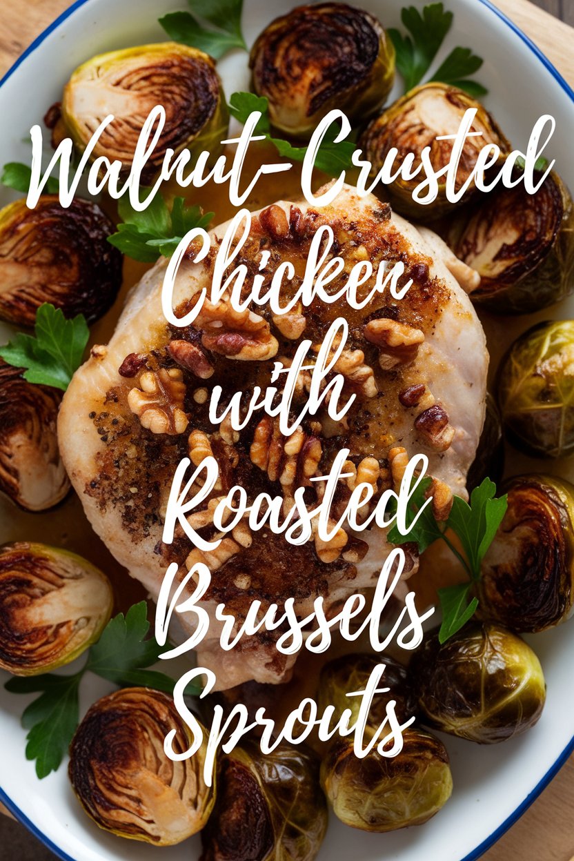 Transform your dinner routine with Walnut-Crusted Chicken and Roasted Brussels Sprouts, an easy-to-make recipe that's perfect for any night of the week. Each serving provides a protein boost while keeping the carbs low, ensuring you feel satisfied and energized after every delicious bite.