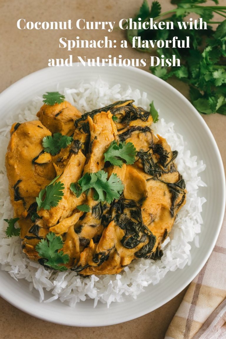 Transform your dinner routine with Coconut Curry Chicken with Spinach, a versatile recipe that can be served over cauliflower rice or enjoyed on its own. Each serving packs a protein punch while remaining low in carbs, proving that healthy eating can be both flavorful and satisfying.