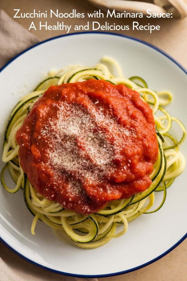 Transform your dinner routine with this healthy recipe that showcases how delicious low-carb eating can be. Zucchini noodles with marinara sauce will quickly become a go-to dish in your kitchen, offering a fresh and fulfilling alternative to traditional pasta.