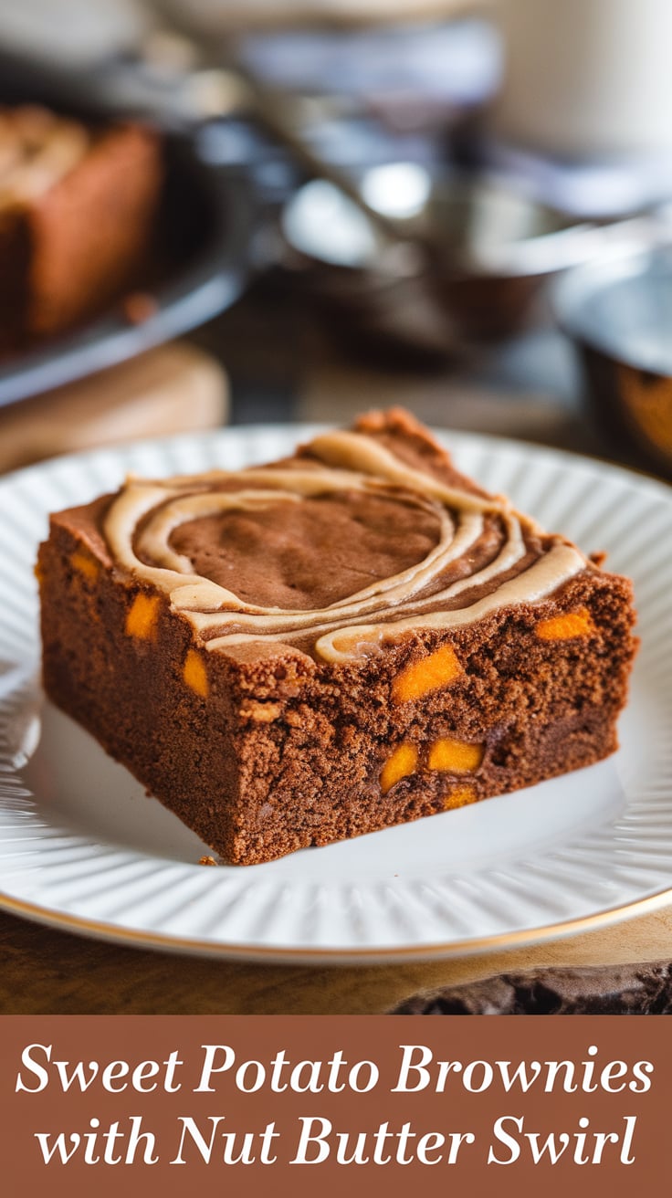 Experience a new twist on classic brownies with Sweet Potato Brownies, where nourishing sweet potatoes bring moisture and sweetness, enhanced by a rich swirl of nut butter for an indulgent yet health-conscious treat.