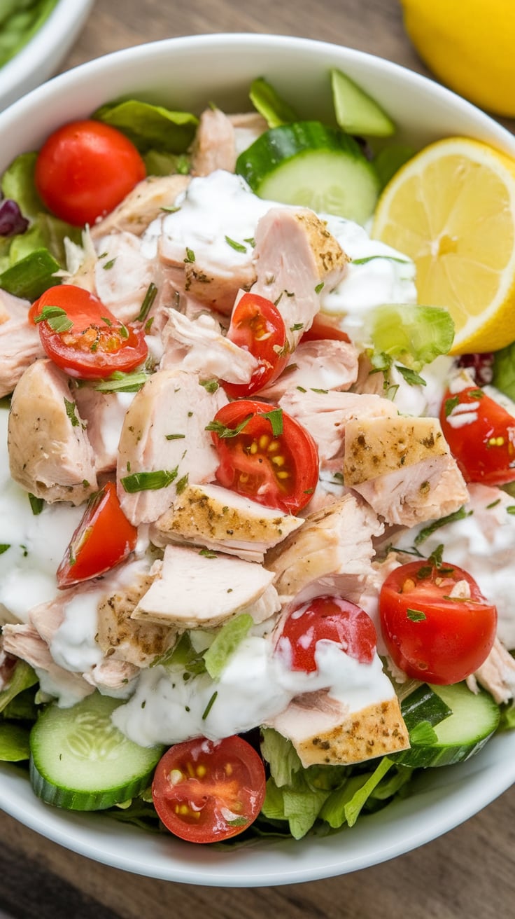Experience the refreshing and satisfying flavors of Greek Yogurt Chicken Salad, a guilt-free dish that packs a protein punch while keeping calories to a minimum. This salad is not only creamy and delicious but also a perfect choice for lunch or a light dinner. Discover how simple ingredients can come together to create a healthful meal that delights your taste buds!