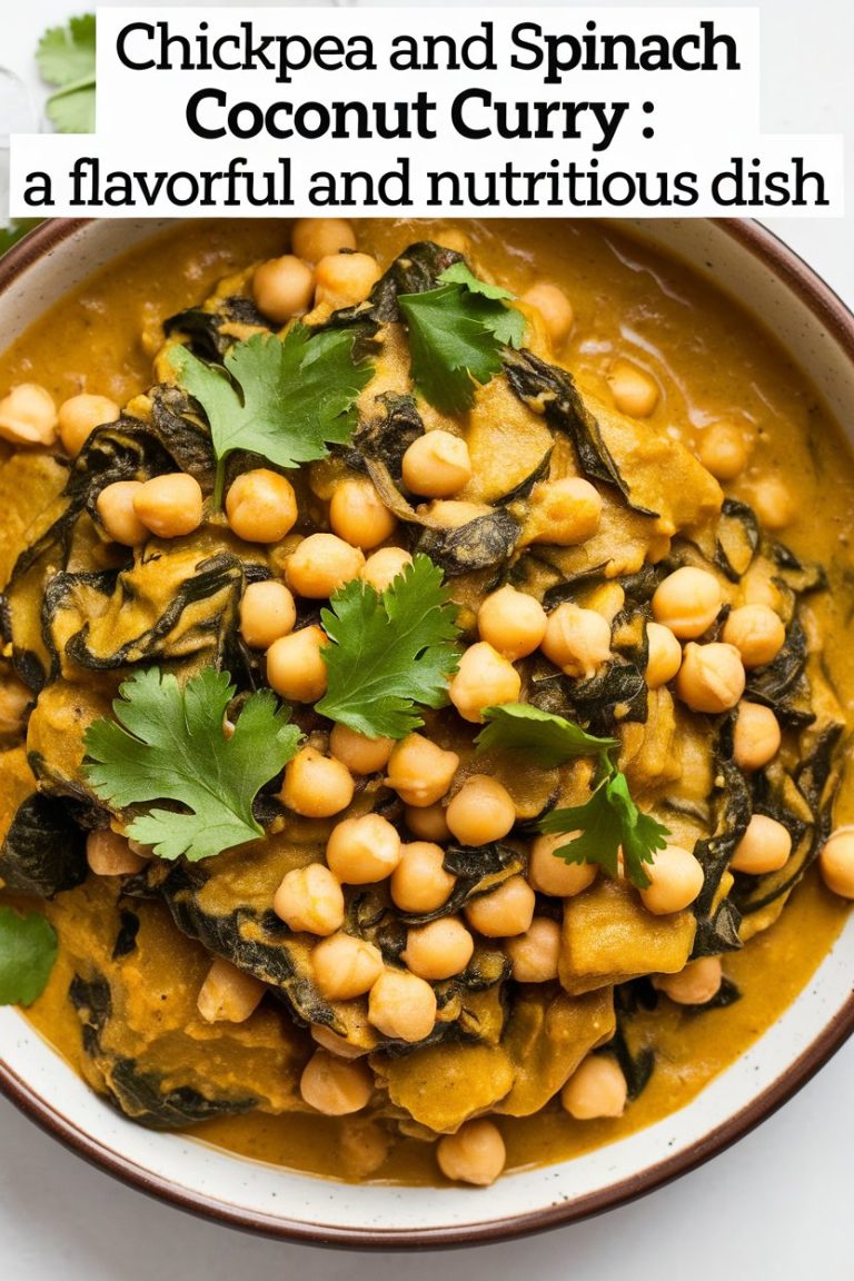 Transform your dinner routine with this healthy recipe that showcases how enjoyable low-calorie, low-carb eating can be. Chickpea and spinach coconut curry is destined to become a favorite in your kitchen, offering a deliciously wholesome way to enjoy plant-based cooking at its finest.