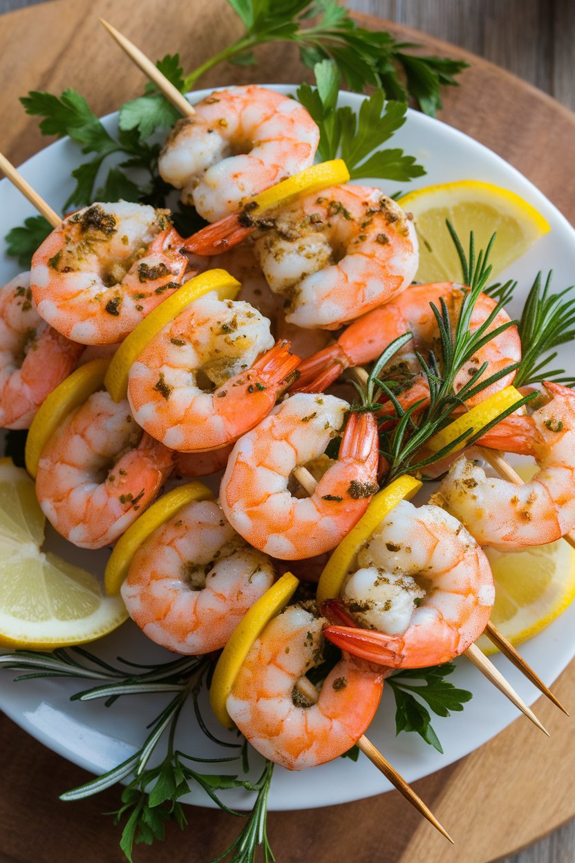 Savor the combination of fresh ingredients as you bite into tender shrimp that are perfectly charred and bursting with citrusy goodness. Each skewer offers a satisfying and protein-packed option, ensuring you’re indulging in a meal that supports your health goals without compromising on taste.