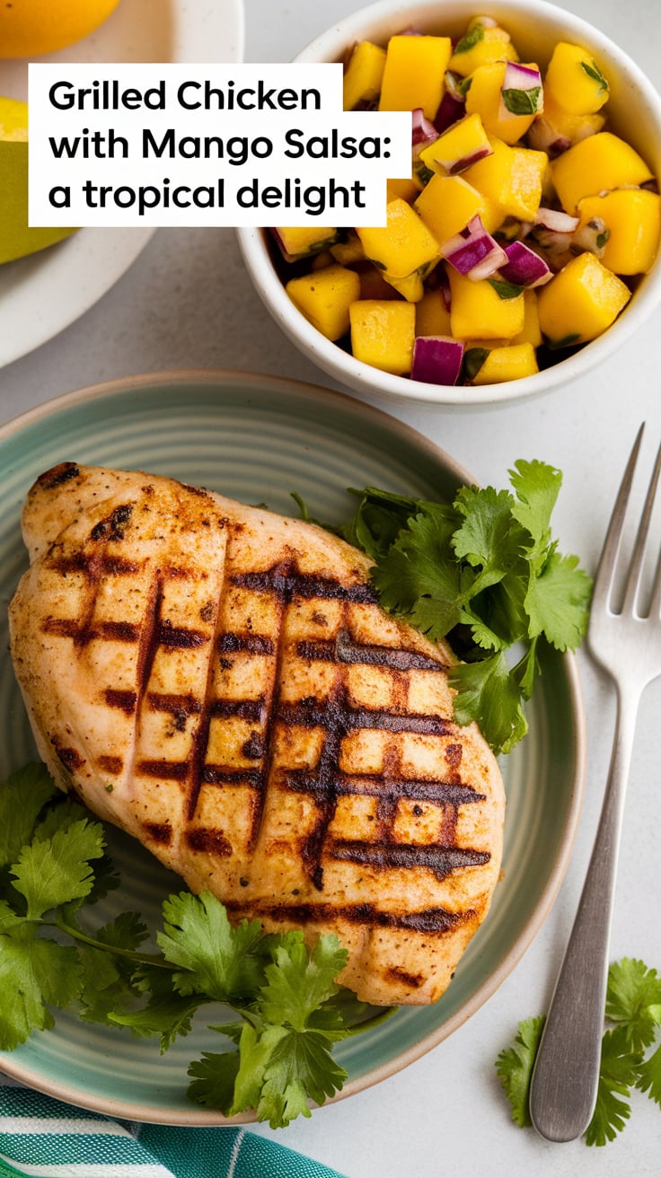 Transform your dinner routine with this easy-to-make dish that harmonizes perfectly grilled chicken and zesty mango salsa. Rich in vitamins and low in calories, it’s the ideal way to enjoy a light, delicious meal that leaves you feeling revitalized.