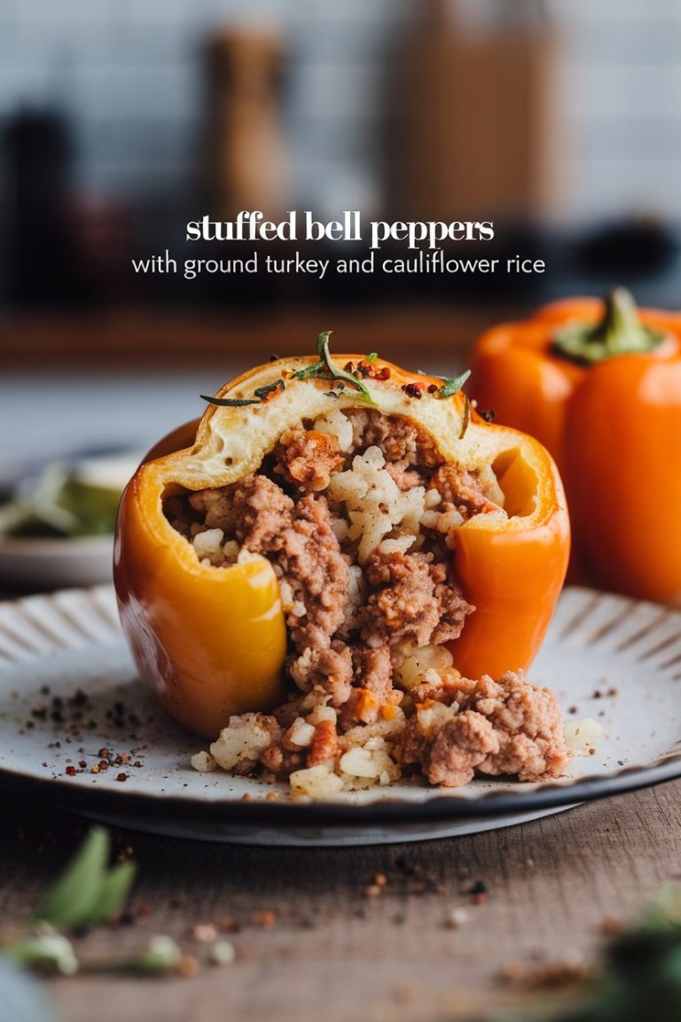 Transform your dinner routine with this healthy recipe that highlights how enjoyable low-calorie, low-carb eating can be. Stuffed bell peppers with ground turkey and cauliflower rice are set to become a favorite in your home, offering a deliciously wholesome way to enjoy fresh vegetables and protein.