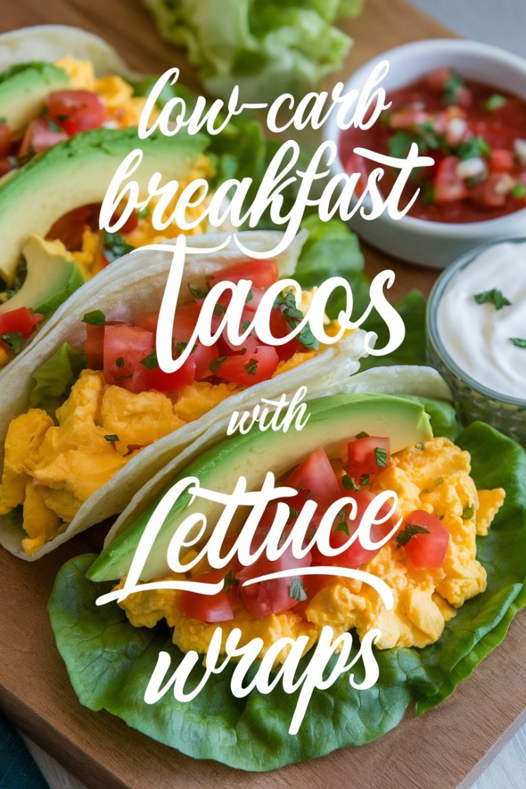 Transform your breakfast routine with this healthy recipe that shows how enjoyable low-calorie, low-carb eating can be. Low-carb breakfast tacos with lettuce wraps will quickly become a go-to favorite, providing a delicious way to enjoy wholesome ingredients while sticking to your keto lifestyle.