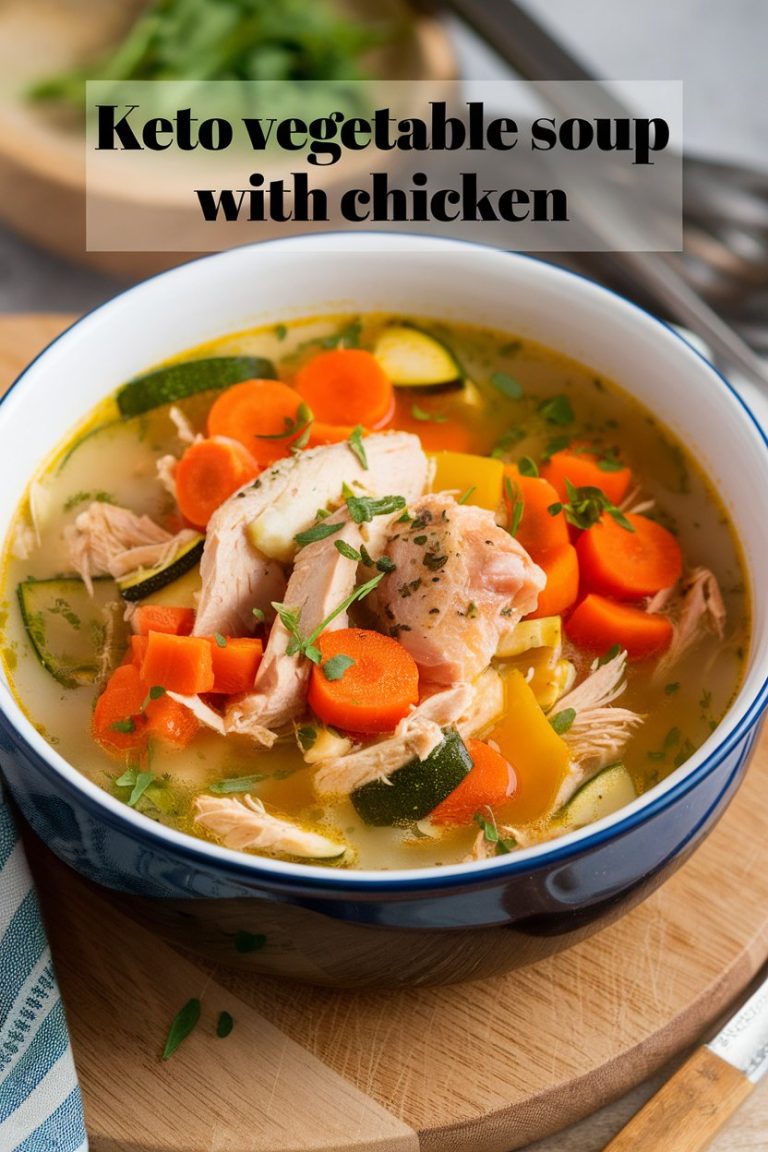 Transform your meal planning with this healthy recipe that showcases how enjoyable low-calorie, low-carb eating can be. Keto vegetable soup with chicken will quickly become a favorite in your kitchen, offering a deliciously warm and satisfying way to nourish your body.