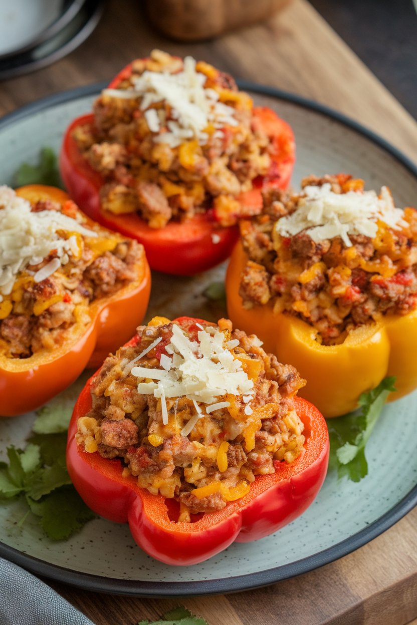 Savor the delightful combination of spices and fresh ingredients as they meld together in the oven, resulting in tender bell peppers bursting with flavor. Each serving is rich in protein and essential nutrients while keeping the calorie count down, ensuring you feel full without the guilt.
