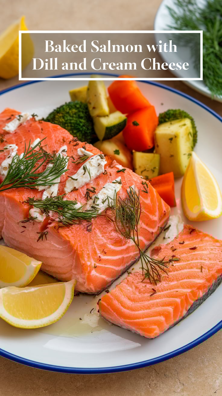 Whether you're planning a cozy dinner at home or need a quick and satisfying option for meal prep, Baked Salmon with Dill and Cream Cheese fits the bill. It's a low-calorie dish that proves healthy eating doesn't have to be boring or bland.