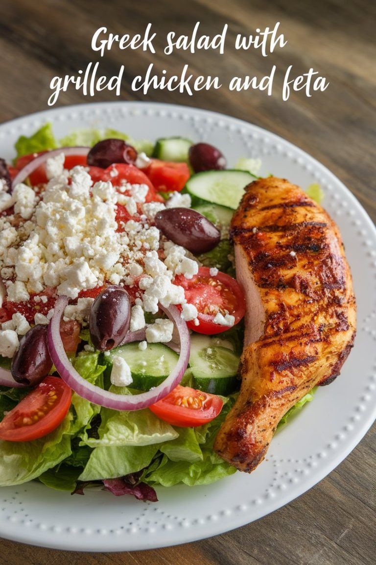 Transform your meal routine with this healthy recipe that highlights how enjoyable low-calorie, low-carb eating can be. Greek salad with grilled chicken and feta is sure to become a favorite in your kitchen, providing a deliciously balanced way to nourish your body.