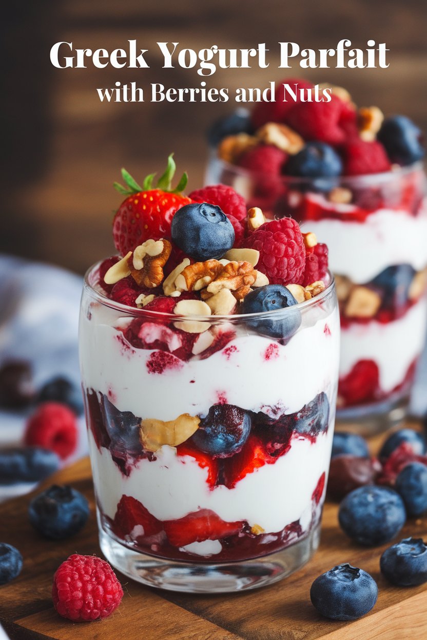 Explore the versatility of this parfait, which can be easily customized to include your favorite fruits, nuts, or even a drizzle of honey. It's an ideal option for a quick breakfast on busy mornings or a refreshing snack any time of the day, proving that healthy doesn't have to be boring.