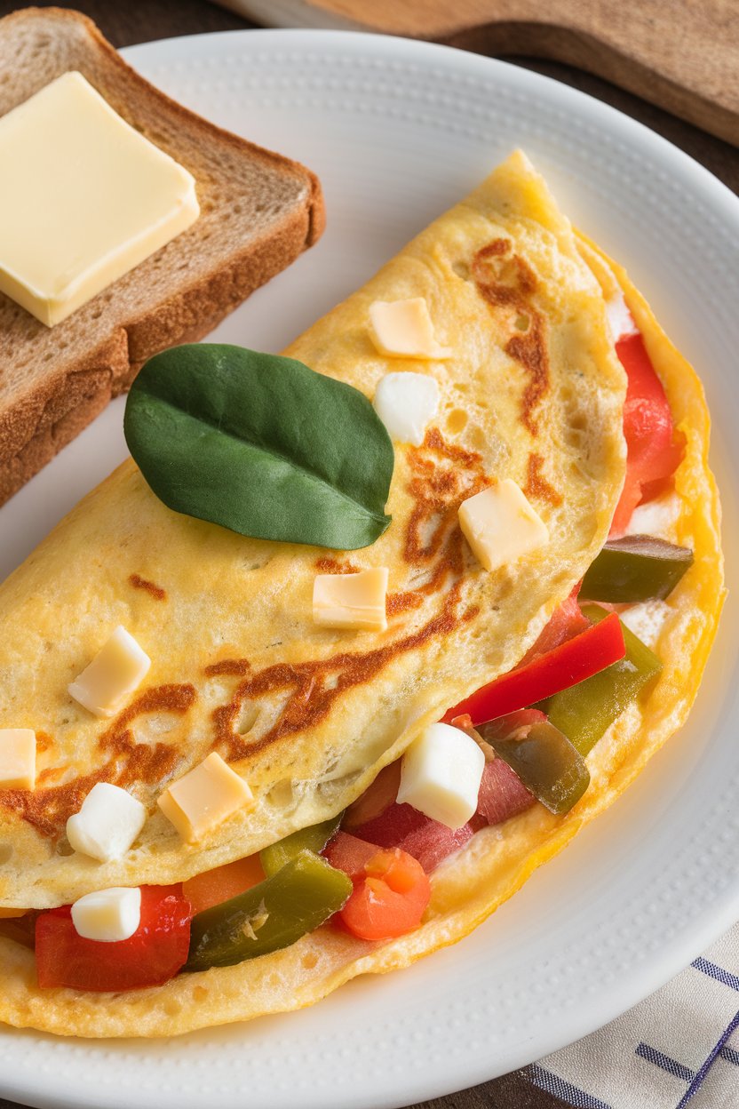 Start your day off right with an egg white omelette packed with colorful vegetables and a sprinkle of cheese, a breakfast option that delivers high protein while remaining low in carbs and calories. This fluffy omelette is a perfect way to fuel your morning, offering a satisfying combination of nutrients without unnecessary heaviness.