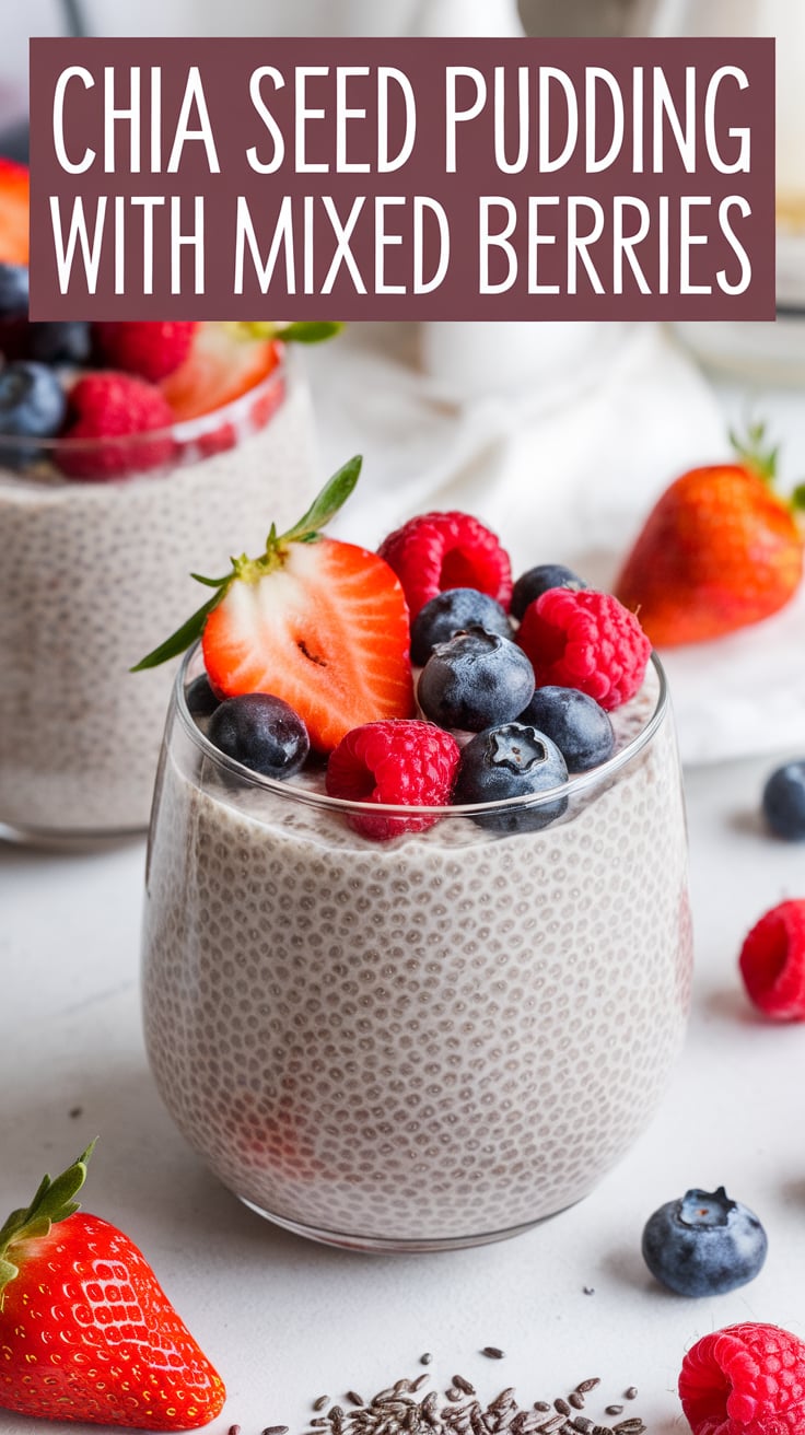 Satisfy your sweet cravings with a healthy twist! This Chia Seed Pudding with Mixed Berries offers a refreshing and creamy option that's perfect for those watching their carb and calorie intake. Uncover the secrets to this quick and easy recipe that balances flavor and health in every spoonful.