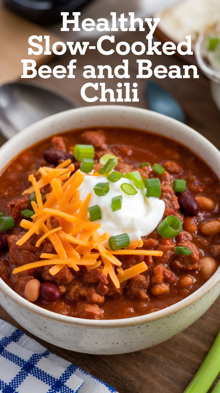 Elevate your dinner experience with this Healthy Slow-Cooked Beef and Bean Chili, a hearty meal that warms the soul without weighing you down. Enjoy every comforting spoonful while knowing you’re treating your body to a protein-packed, low-carb delight.