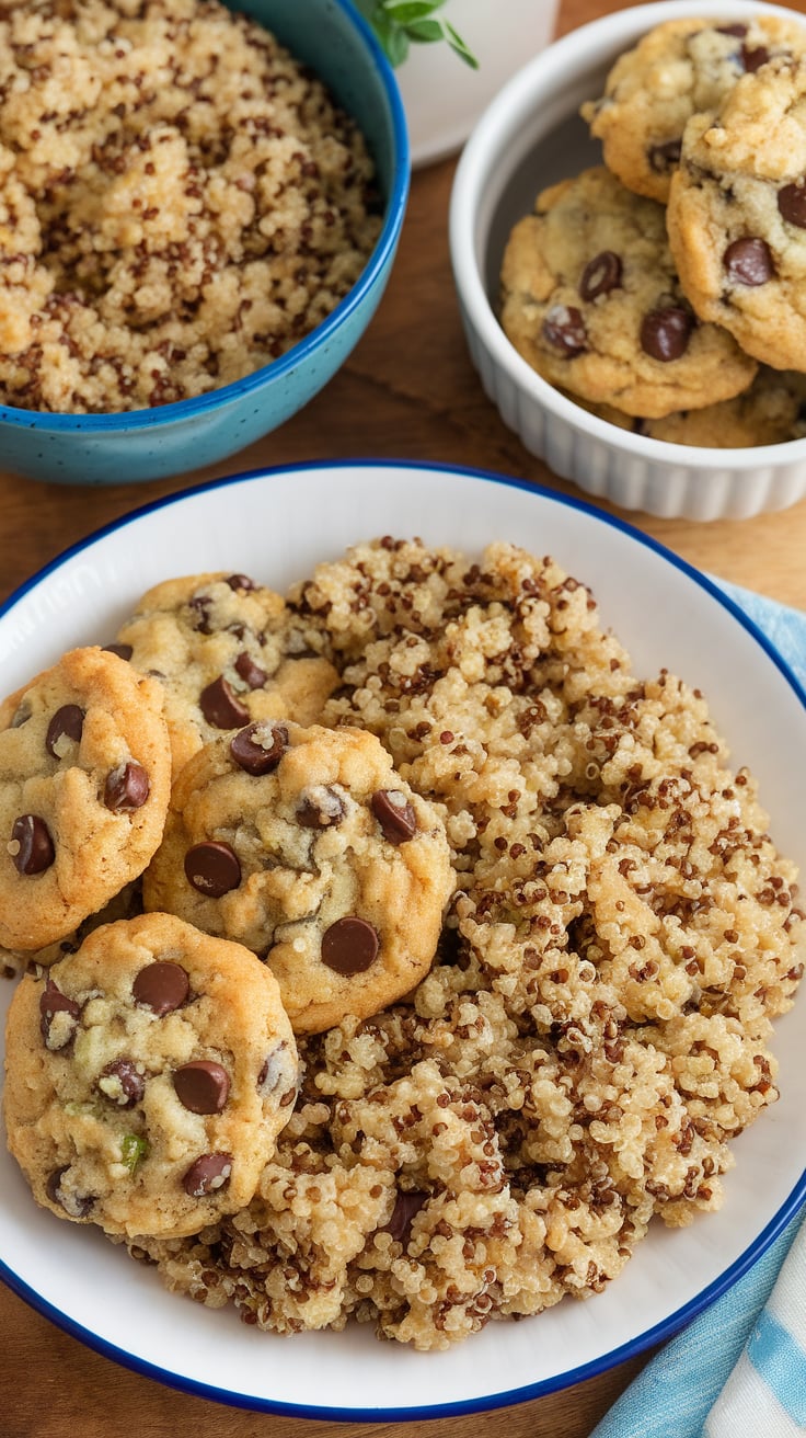 Craving cookies but want to keep your health goals in check? These Quinoa and Chocolate Chip Cookies are the perfect solution! Packed with protein yet low in carbs and calories, this recipe delivers a guilt-free indulgence that will satisfy your sweet tooth without derailing your diet. Discover how to whip up this wholesome treat that doesn't compromise on flavor.