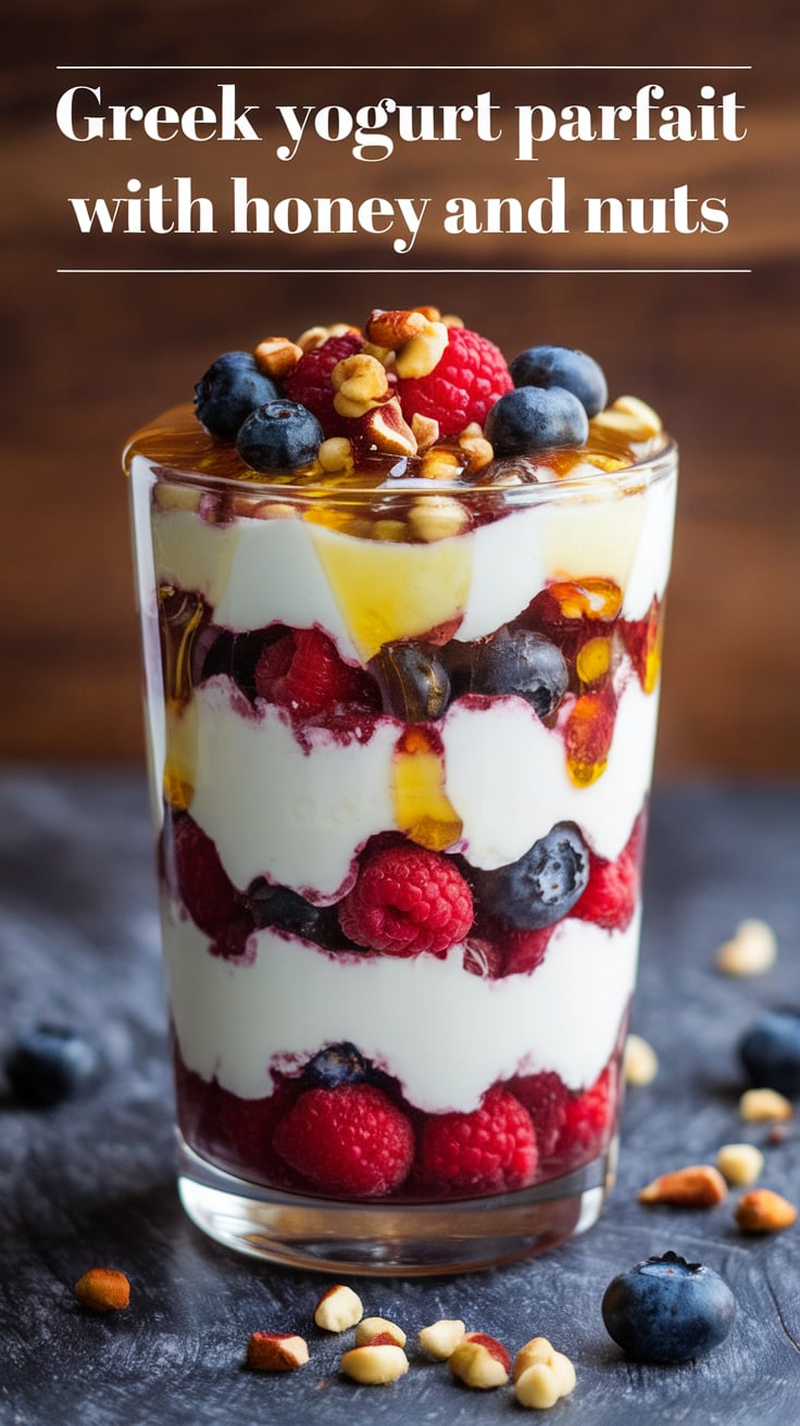 Indulge in a delightful combination of creamy, crunchy, and sweet with our Greek Yogurt Parfait. This vibrant dish is packed with protein and features a low calorie and low carb count, making it a guilt-free option for any time of day. Discover the secrets to achieving the perfect balance of flavors that makes this parfait irresistible.