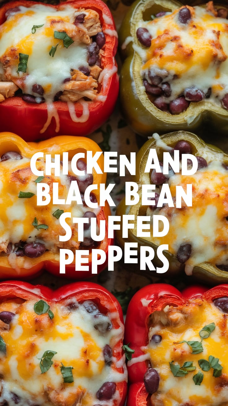 Enjoy a burst of flavor with Chicken and Black Bean Stuffed Peppers, a satisfying dish that brings together protein-packed filling and vibrant veggies. This recipe delivers a delicious meal that's low in both carbs and calories, making it a perfect choice for anyone looking to eat healthy without compromising on taste.