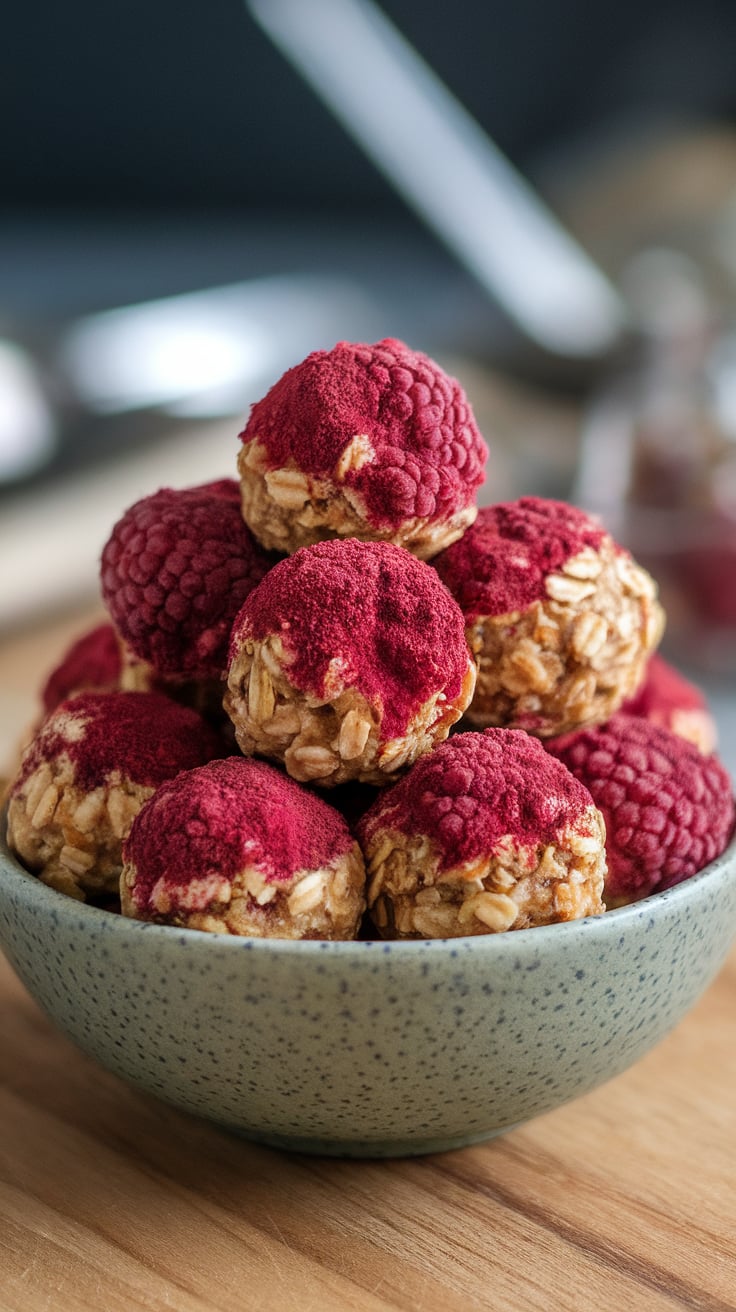 Looking for a fuel-packed snack that won’t wreck your diet? Raspberry Oatmeal Energy Bites are the perfect combination of delicious and nutritious, featuring a low-carb and low-calorie profile that makes them ideal for on-the-go energy. Discover how to whip up these satisfying bites that will keep your cravings in check while boosting your day.
