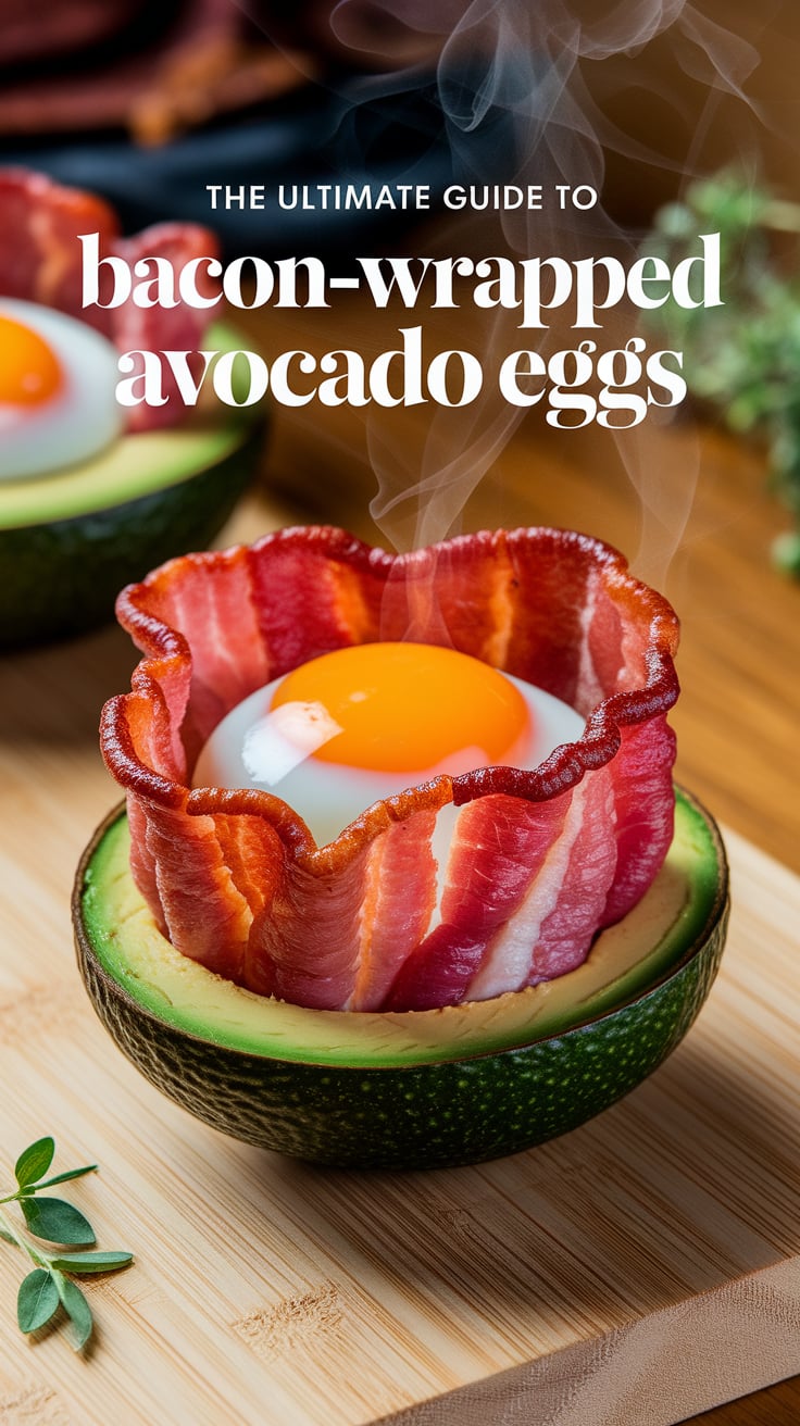 Indulge in a delicious twist on breakfast with Bacon-Wrapped Avocado Eggs! This recipe combines creamy avocado with protein-packed eggs and crispy bacon, creating a mouthwatering dish that aligns perfectly with your keto lifestyle.