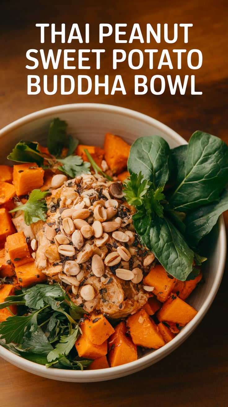 Discover a delicious way to enjoy balanced nutrition with this vibrant Buddha bowl. Featuring sweet potatoes and a creamy peanut dressing, this vegan recipe is low in calories, allowing you to indulge without compromise.