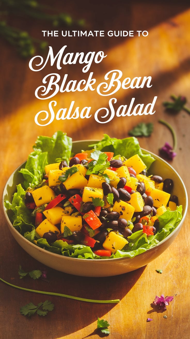 Discover the perfect summer salad that fuses sweet mango with hearty black beans. Loaded with fresh ingredients, this recipe is deliciously vegan and low in calories, inviting you to enjoy every colorful bite.
