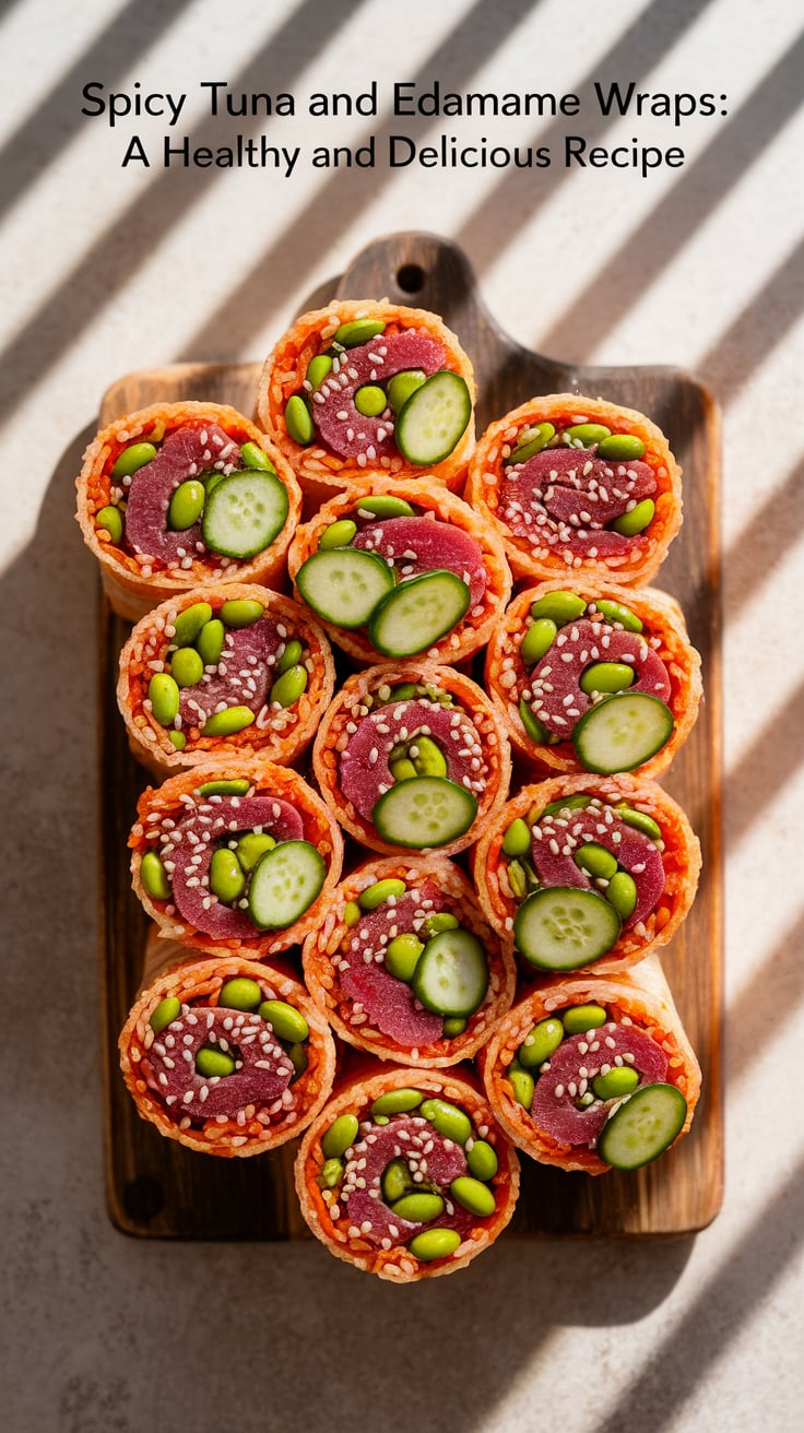 Enjoy a zesty twist on your meal prep with Spicy Tuna and Edamame Wraps, designed to tantalize your taste buds while keeping health in focus. This high-protein, low-calorie dish is perfect for anyone looking to enjoy a deliciously light yet filling meal.
