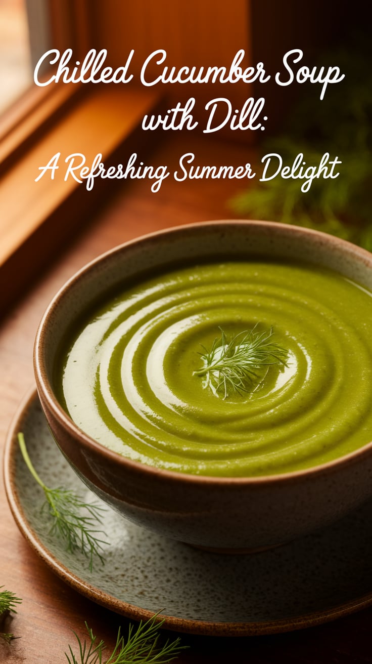 Dive into the ultimate summer refreshment with this Chilled Cucumber Soup, enhanced by aromatic dill. It’s a hydrating, nutritious option that will leave you feeling light and revitalized without heavy calories.