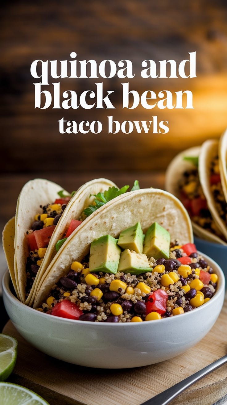 Elevate your mealtime with Quinoa and Black Bean Taco Bowls, a vibrant and nourishing dish that captures the essence of Mexican flavors in a healthy, plant-based package. Packed with protein and fiber, this low-calorie recipe is perfect for anyone looking to enjoy a filling meal without the guilt.