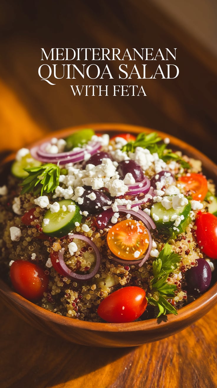 Discover the perfect blend of flavors and textures in this Mediterranean Quinoa Salad. With its light profile and rich taste, you can indulge in a nourishing meal that won’t derail your health goals.