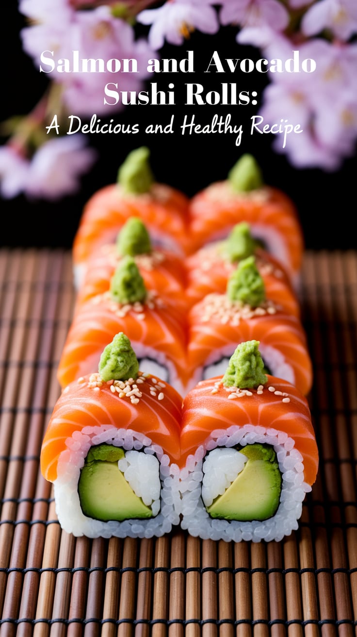 Indulge in a culinary adventure with Salmon and Avocado Sushi Rolls that are as delightful as they are healthy. Packed with protein and rich in healthy fats, this low-carb dish is perfect for satisfying your sushi cravings without the extra calories.