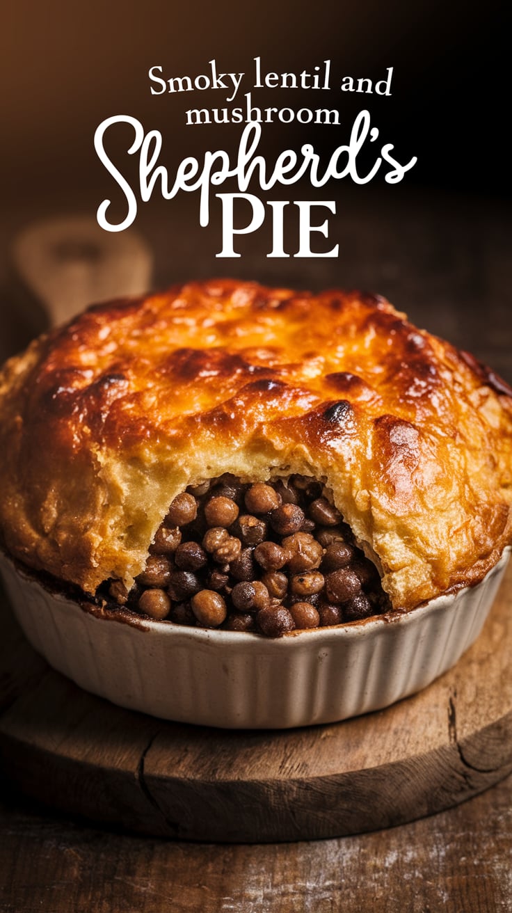 Indulge in a classic dish reimagined for a plant-based lifestyle. This Smoky Lentil and Mushroom Shepherd's Pie blends rich flavors and wholesome ingredients while keeping calories low, perfect for a nourishing family meal.