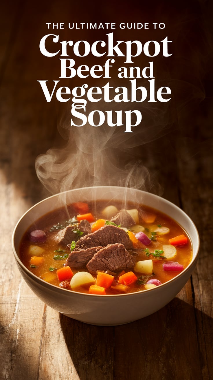 Dive into a bowl of deliciousness with The Ultimate Guide to Crockpot Beef and Vegetable Soup, where robust flavors and wholesome ingredients come together effortlessly. This easy-to-make recipe is high in protein, low in carbs, and calorie-conscious, making it an ideal choice for health-minded individuals seeking comfort food.
