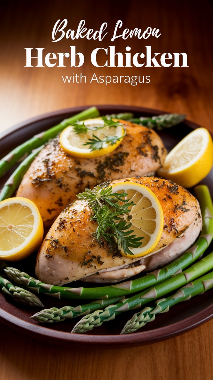 Discover a delightful combination of tender chicken and vibrant asparagus, all baked to perfection. This dish not only checks off the flavor box but also keeps your calorie count in check, making it a guilt-free indulgence.