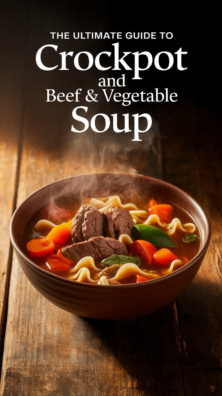Warm up to the flavors of The Ultimate Guide to Crockpot Beef and Vegetable Soup, a comforting dish that’s as nutritious as it is delicious. Packed with protein and hearty vegetables, this soup keeps carbs and calories low while delivering a satisfying bowl of goodness that’s perfect for busy days.