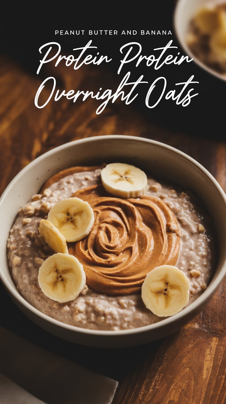Elevate your mornings with a nourishing bowl of Peanut Butter and Banana Overnight Oats. Rich in protein and light on calories, this recipe combines convenience and taste for a delightful start to your day that keeps you energized and satisfied.