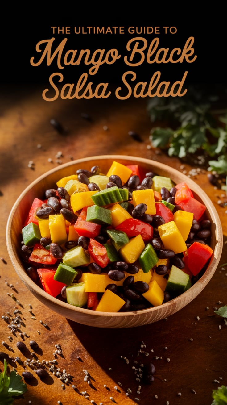 Looking for a light and delicious meal? This Mango Black Bean Salsa Salad offers a delightful combination of textures and tastes while remaining low in calories and completely plant-based, making it a must-try for everyone.