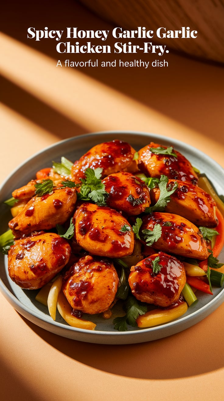 Packed with vibrant vegetables that add crunch and color, each bite is a delicious reminder that nutritious meals don't have to be boring. The harmonious blend of spicy heat and honeyed sweetness keeps your palate intrigued while keeping your nutritional goals on track.