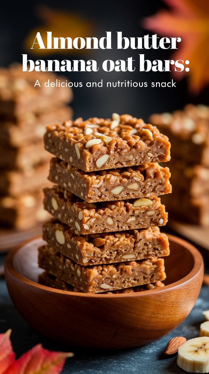 Discover a scrumptious way to fuel your day with these Almond Butter Banana Oat Bars! Packed with protein and low in calories, they make a perfect snack to keep you energized and satisfied.