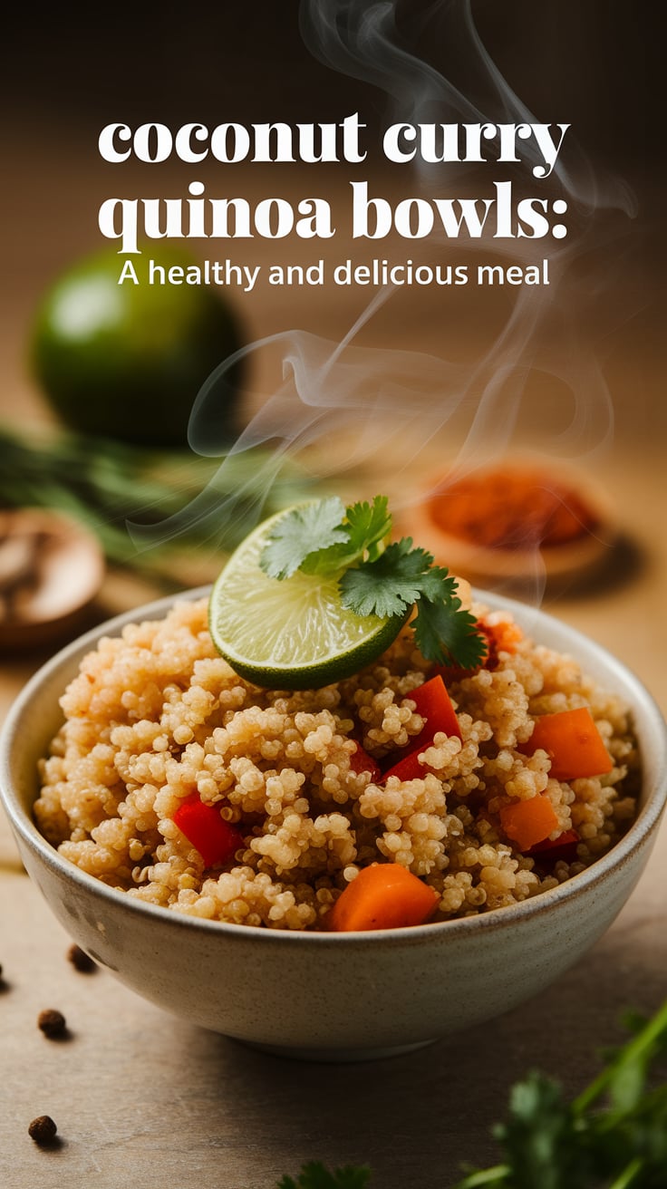 Experience a burst of flavors with Coconut Curry Quinoa Bowls, where creamy coconut meets aromatic spices. Not only are they vegan, but they’re also low in calories, making them a delightful choice for health-conscious eaters.