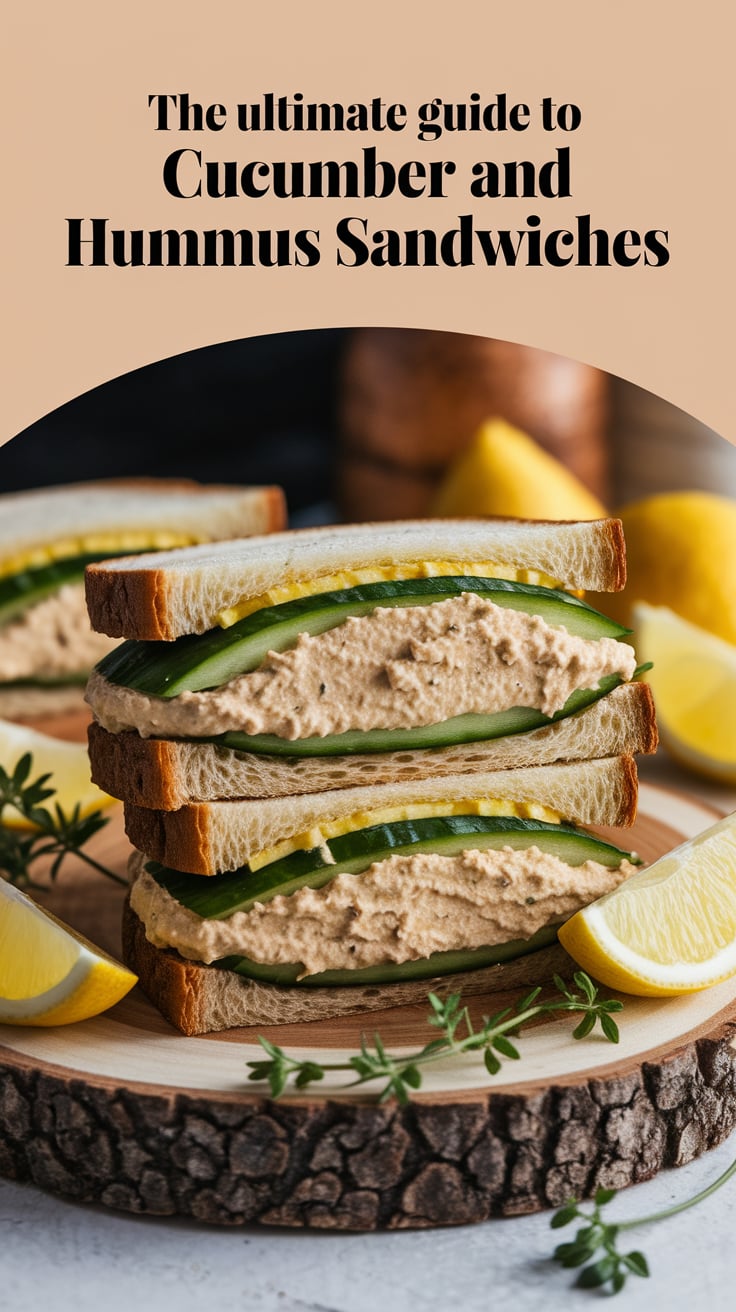 Refreshing and nutritious, Cucumber and Hummus Sandwiches are the perfect light meal or snack! This ultimate guide reveals how to create these delectable bites that are low in calories and bursting with flavor.