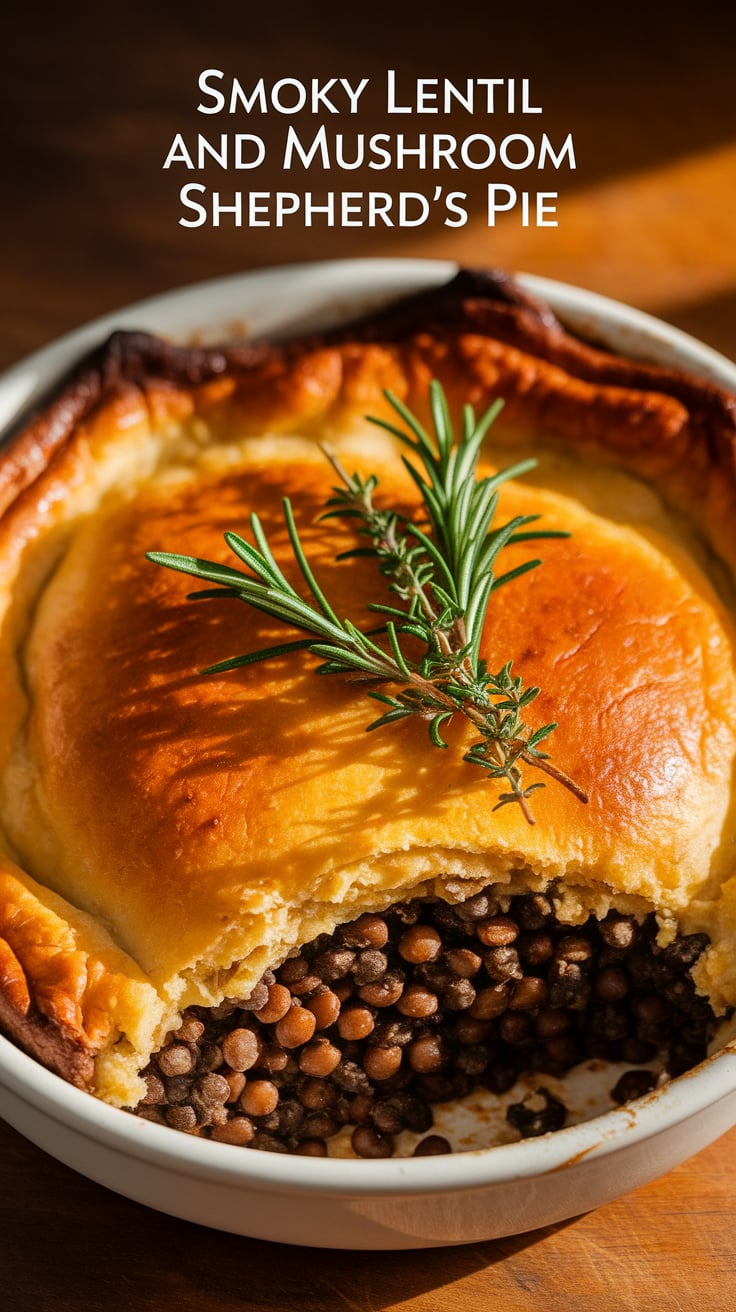 Discover the ultimate savory delight with this Smoky Lentil and Mushroom Shepherd's Pie. Not only is it completely vegan, but it’s also low in calories, allowing you to enjoy a guilt-free feast that warms the heart.