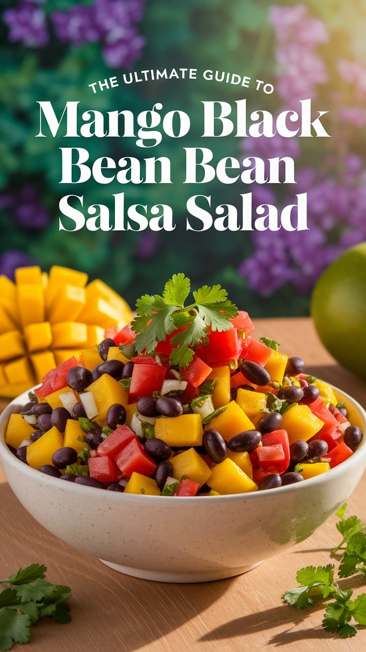 Brighten up your meals with the vibrant flavors of Mango Black Bean Salsa Salad. This refreshing dish is not only vegan but also low in calories, making it a perfect choice for a guilt-free snack or side.