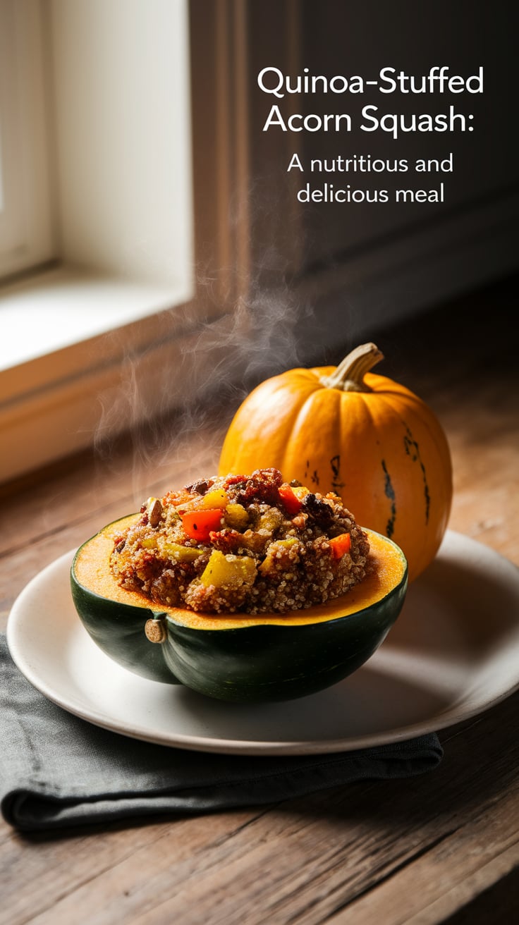 Experience the warmth of fall with Quinoa-Stuffed Acorn Squash, a delightful dish that showcases seasonal produce and wholesome grains. Bursting with nutrients and flavor, this healthy recipe makes for a satisfying meal that won’t weigh you down.
