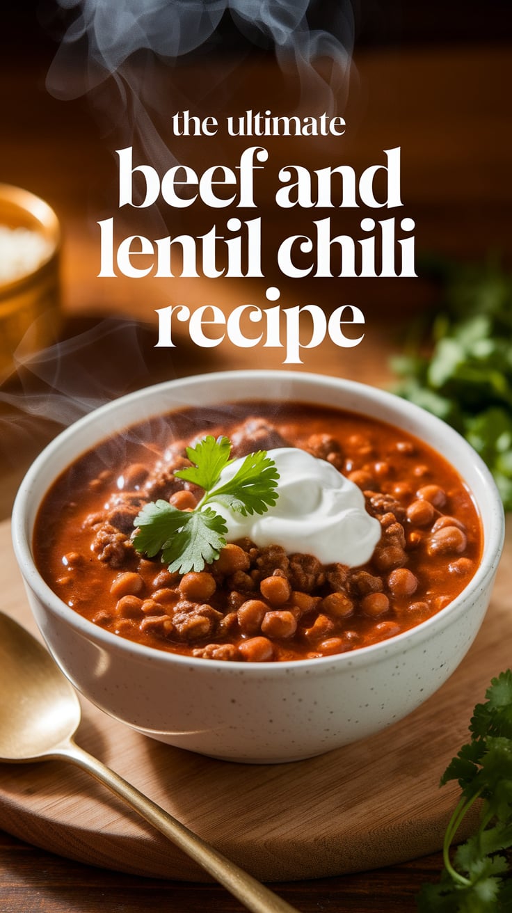 Take your chili game to the next level with The Ultimate Beef and Lentil Chili! Bursting with spices and nutritious ingredients, this dish offers high protein and low calories, making it a fantastic choice for a wholesome meal any night of the week.