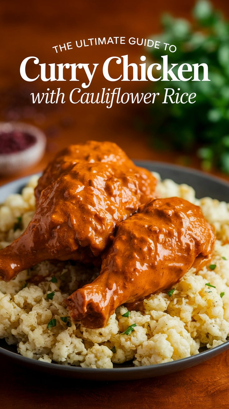 Transform your weeknight dinners with curry chicken served over cauliflower rice, a dish that is high in protein and low in carbs and calories. This flavorful dish combines tender chicken with aromatic spices, creating a satisfying meal that keeps you energized without the extra carbs.