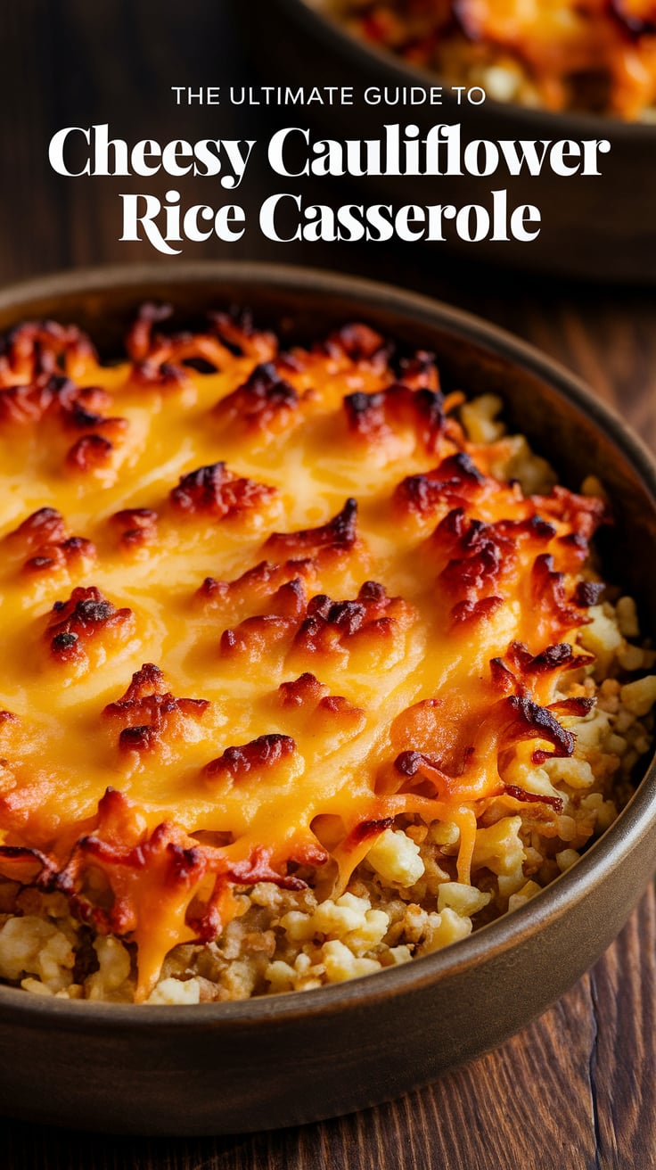 Uncover the secret to a savory, cheesy dish that fits perfectly into your low-carb lifestyle. Our cauliflower rice casserole combines rich flavors and wholesome ingredients, making it a perfect choice for anyone seeking a delicious and healthy meal option.